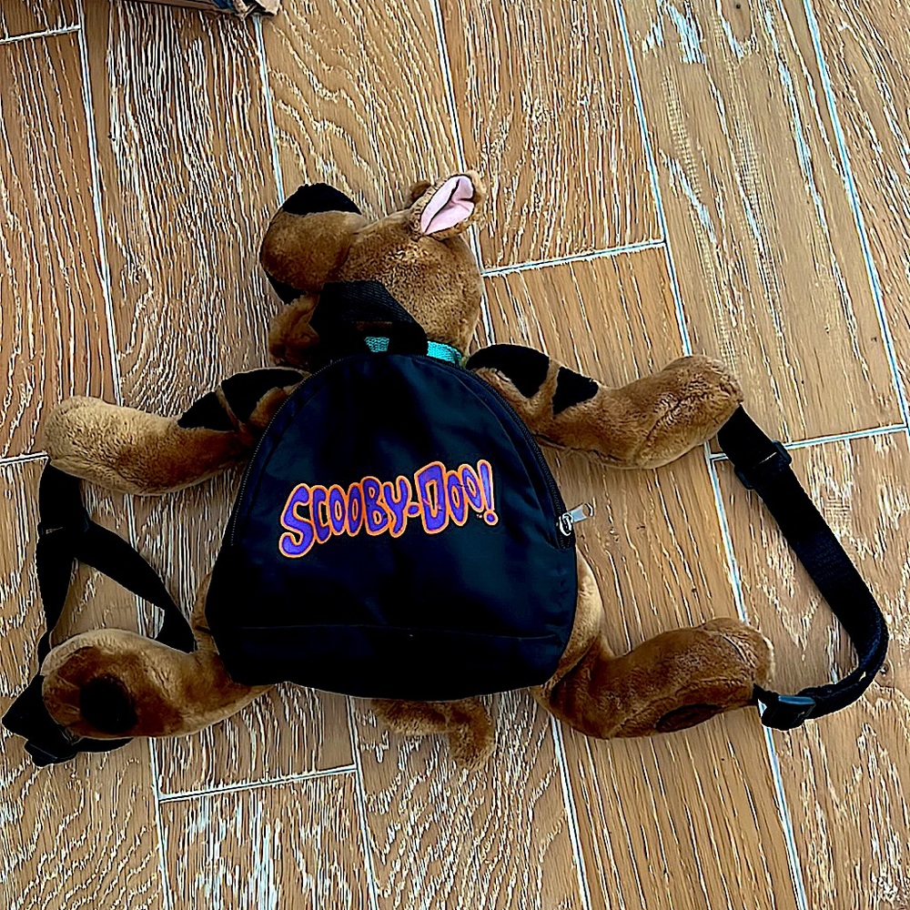 Vintage 1999 Scooby Doo Plush With Mini Backpack Rare